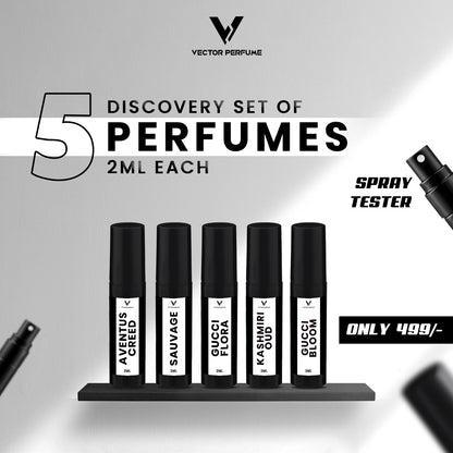 2ml Spray Testers Gift Box – 5 x 2ml Best Seller Perfume Testers for Men