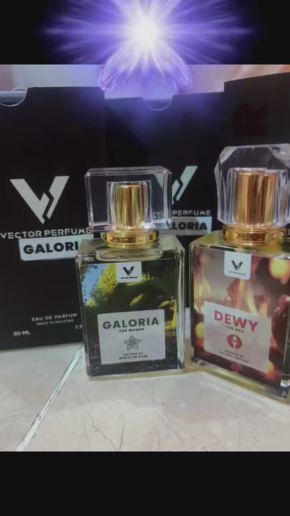 Dewy + Galoria Perfume Set – Long Lasting Premium Fragrance (Pack of 2 × 50ml)